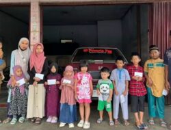 Tim 9 Media bagi santunan anak Yatim Di dermosari kecamatan tugu  Trenggalek