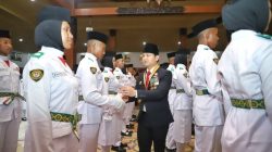 Bupati Arifin Kukuhkan Pasukan Pengibar Bendera Pusaka Kabupaten Trenggalek tahun 2026